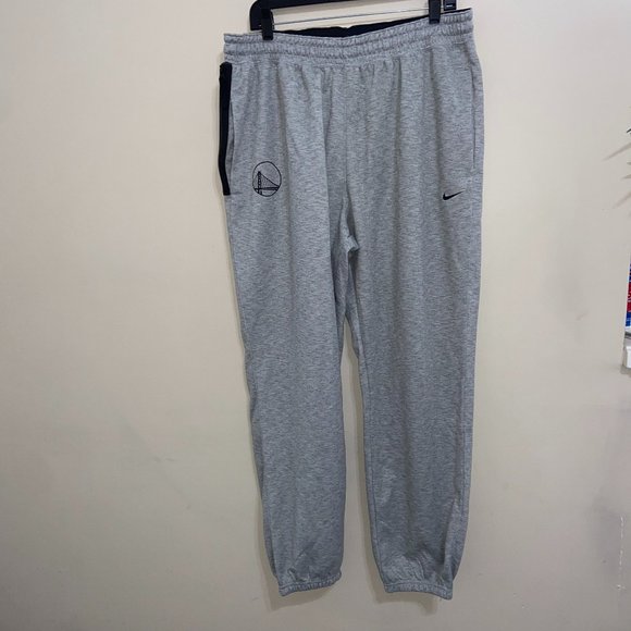 Nike Golden State Warriors NBA Team Issue Practice Gray Sweat Pants Mens 2XL - Picture 1 of 10